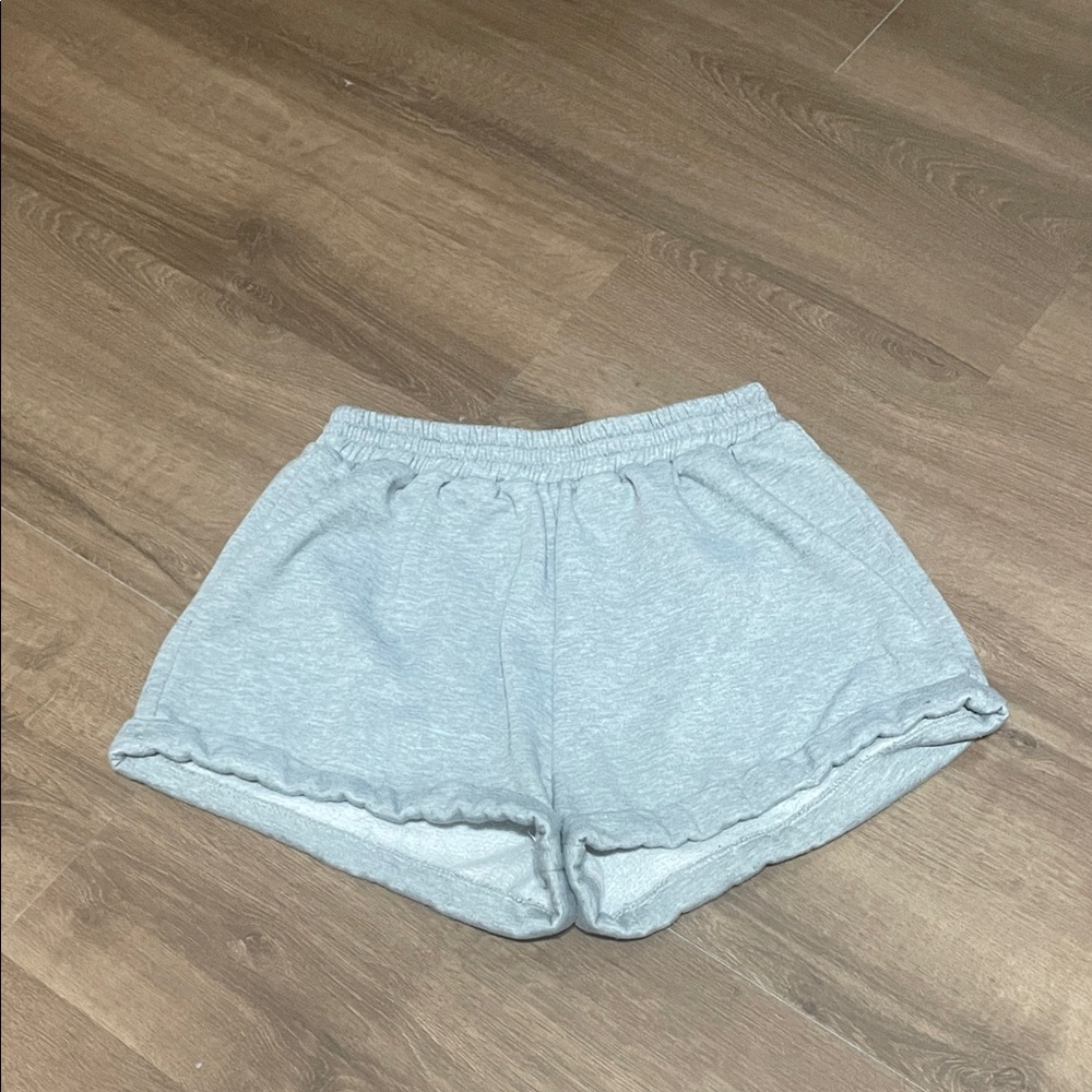 SHEIN Light Gray Athletic Shorts